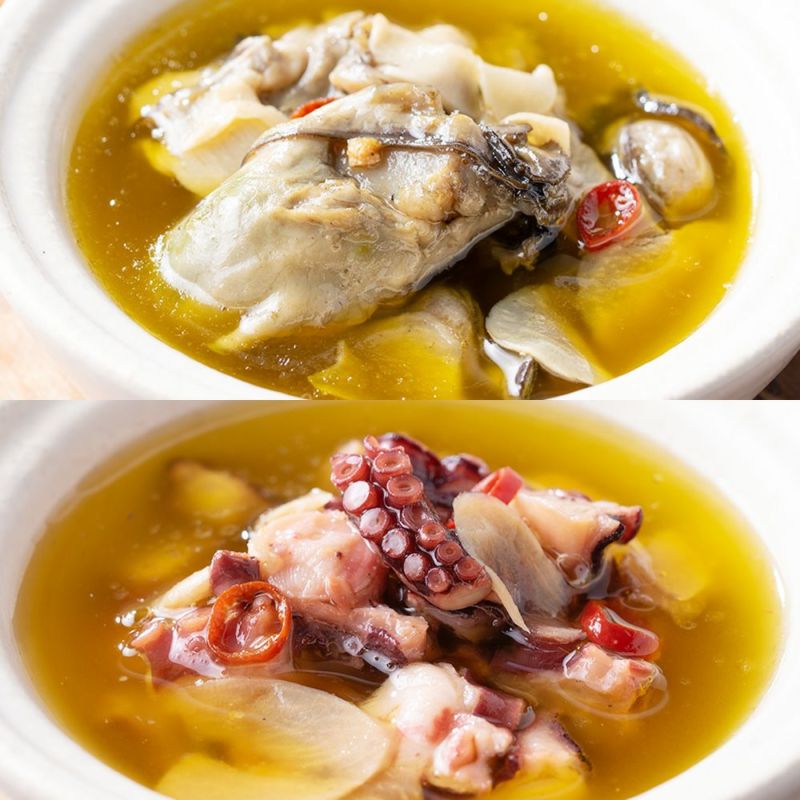 三陸魚介のオリーブオイル漬|魚介類の通販 販売【山内鮮魚店】